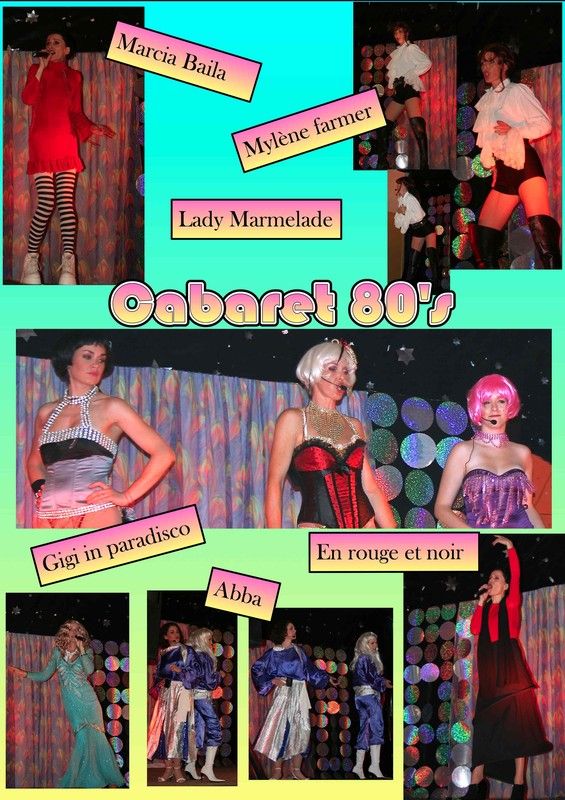 spectacle cabaret années 80's